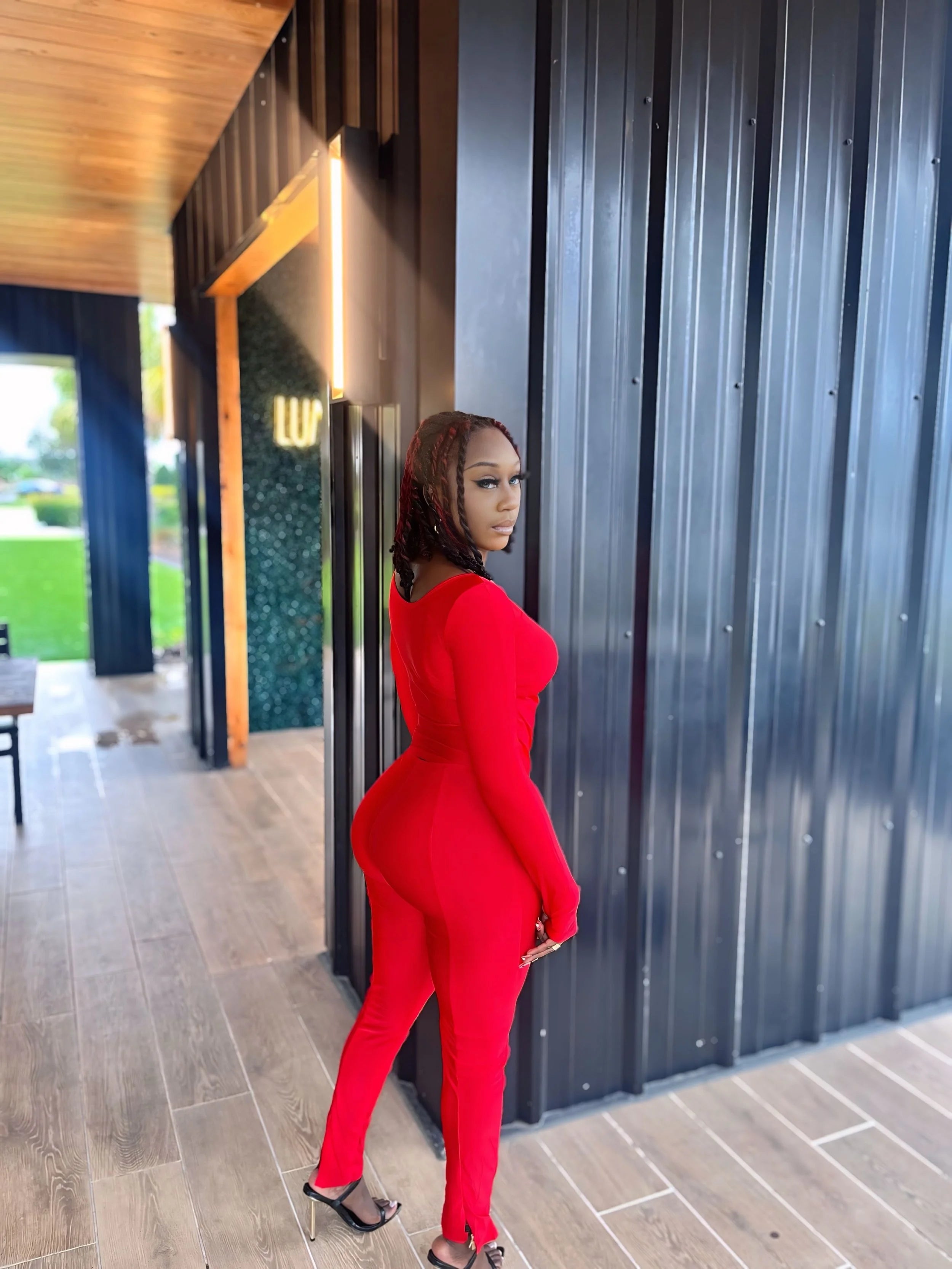 Love Me Pant Set - Red