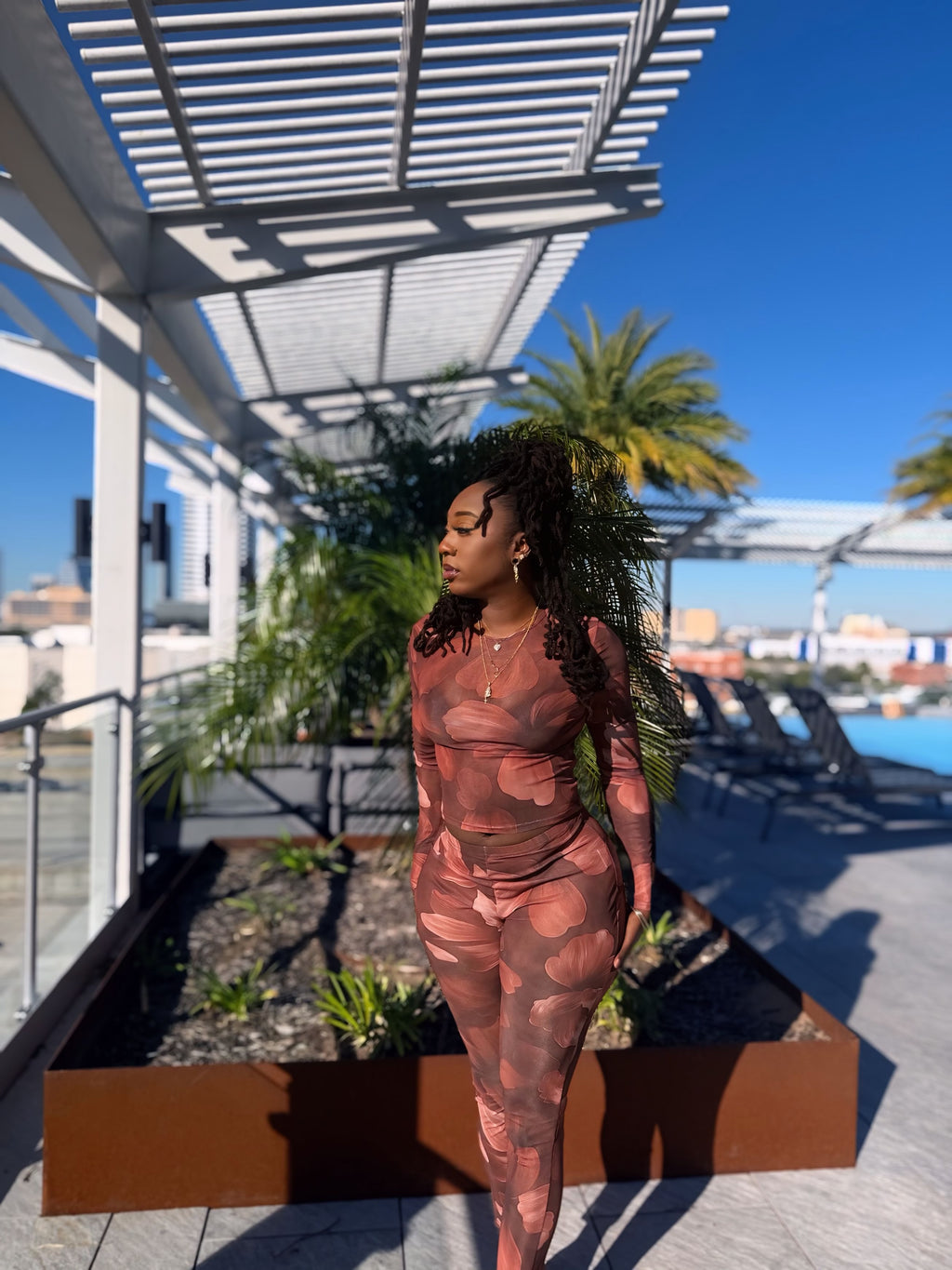 Worth Your While - Floral Pant Set