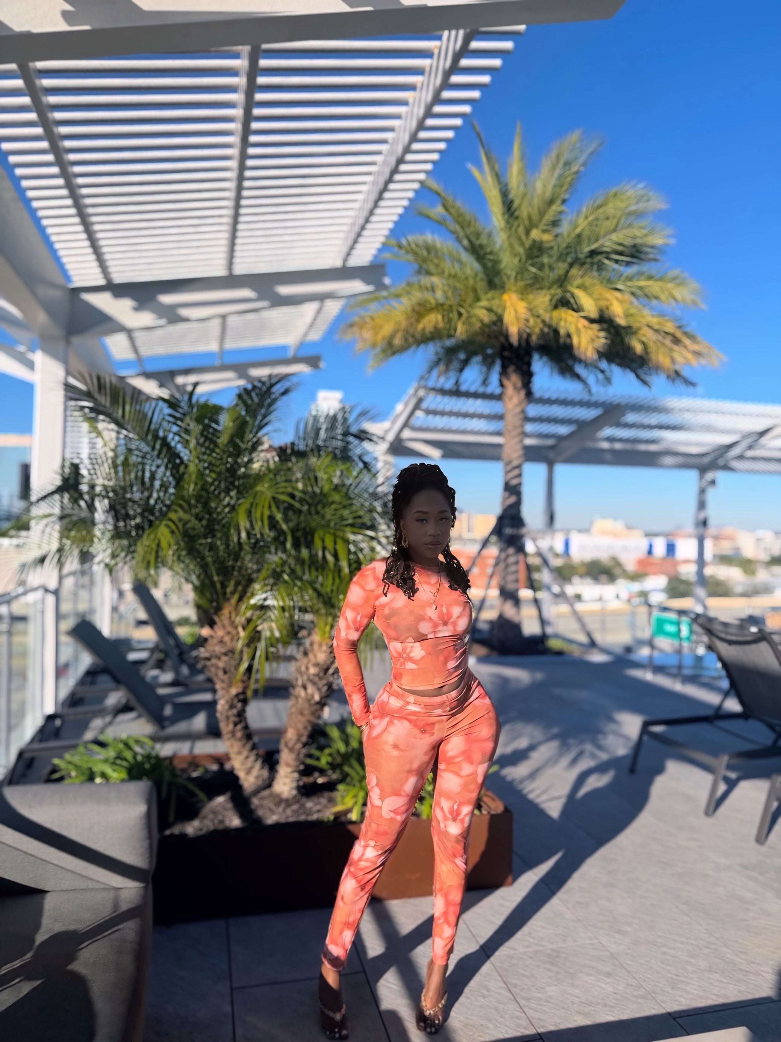 Worth Your While - Floral Pant Set