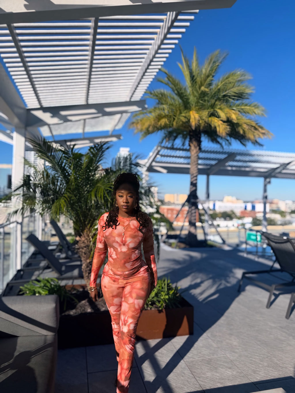 Worth Your While - Floral Pant Set