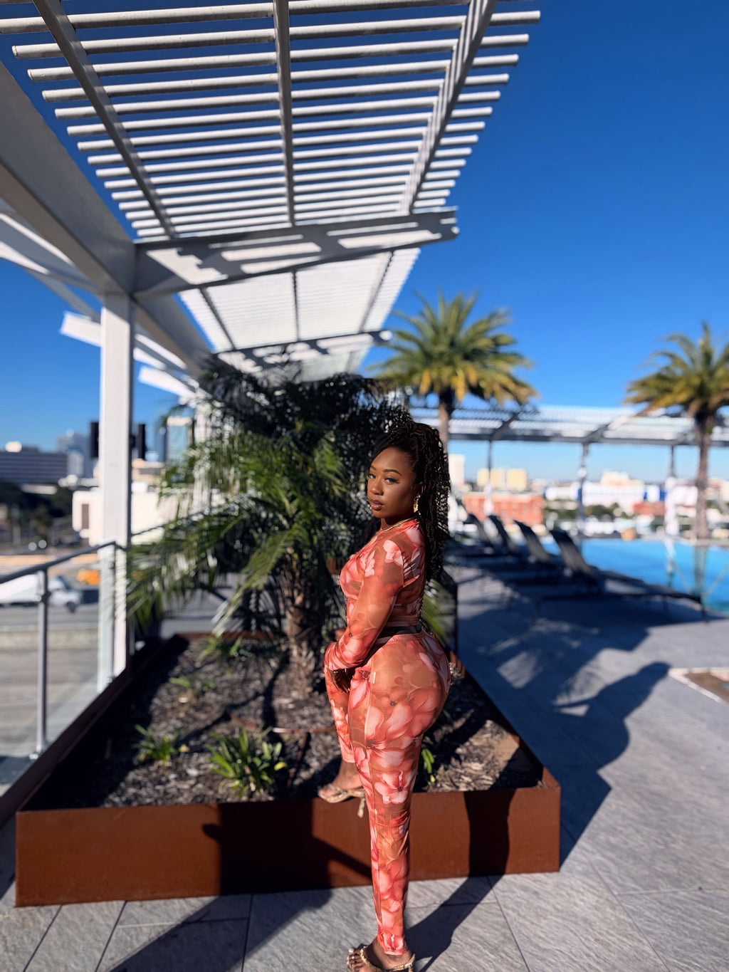 Worth Your While - Floral Pant Set