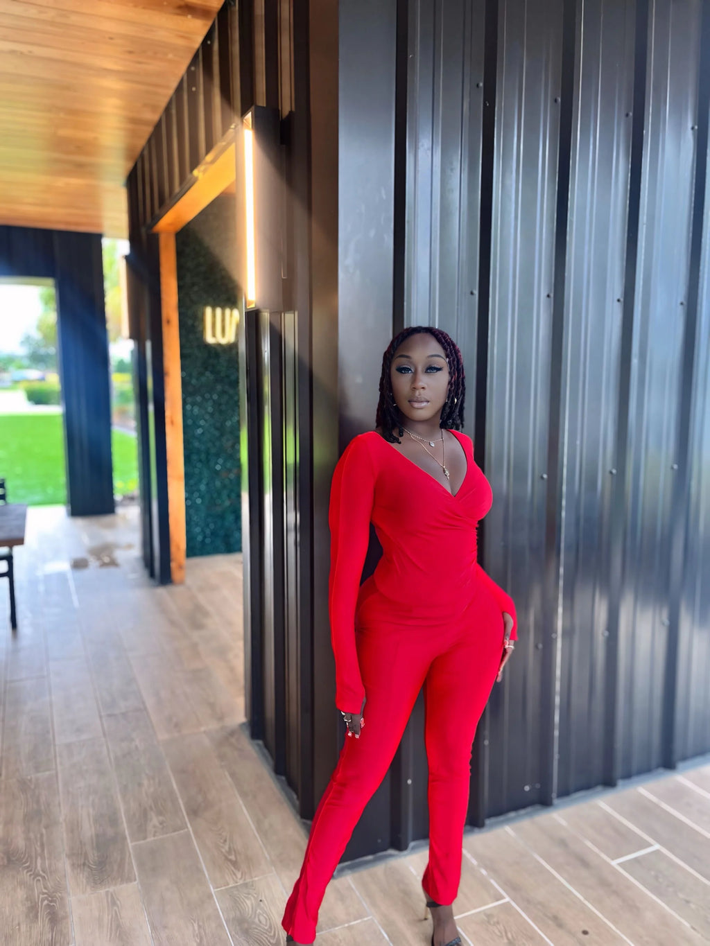 Love Me Pant Set - Red