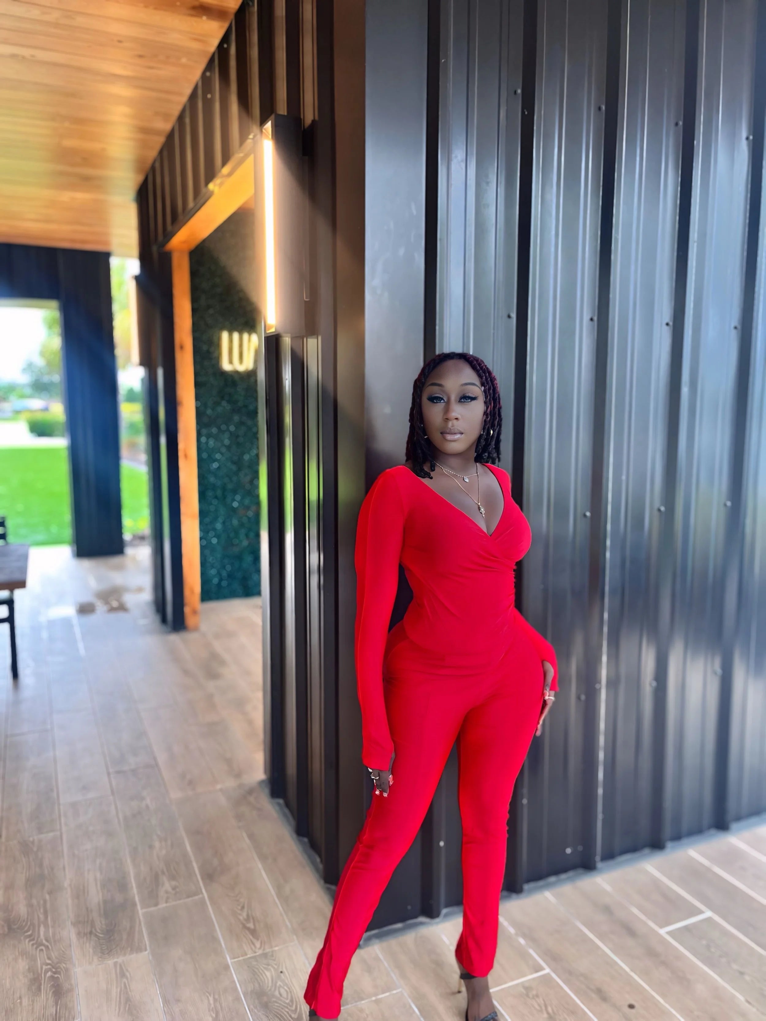 Love Me Pant Set - Red